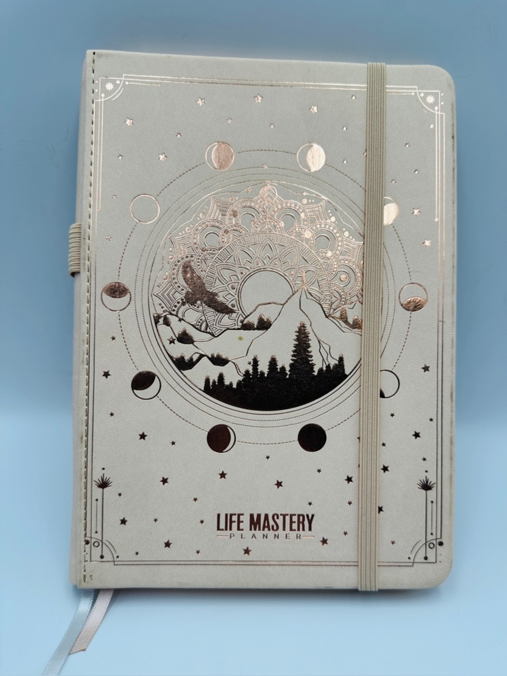 Freedom Mastery Undated Life Mastery Planner Pale Peach/Pink W Rose Gold Accents